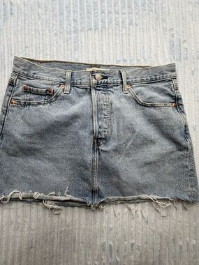 Levi's Light Blue Denim Mini Skirt